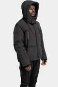 JG1 by GALL | Detachable hood down jacket, Black