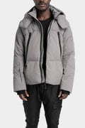 JG1 by GALL | Detachable hood down jacket, Slate Grey