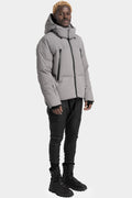 JG1 by GALL | Detachable hood down jacket, Slate Grey