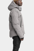 JG1 by GALL | Detachable hood down jacket, Slate Grey