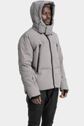 JG1 by GALL | Detachable hood down jacket, Slate Grey