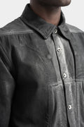 Rick Owens DRKSHDW | AW24 Porterville - Slanttered denim shirt