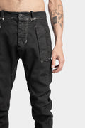 Cold dyed slim fit pants