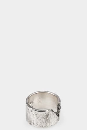Enri Mars | Fractured black diamonds silver ring
