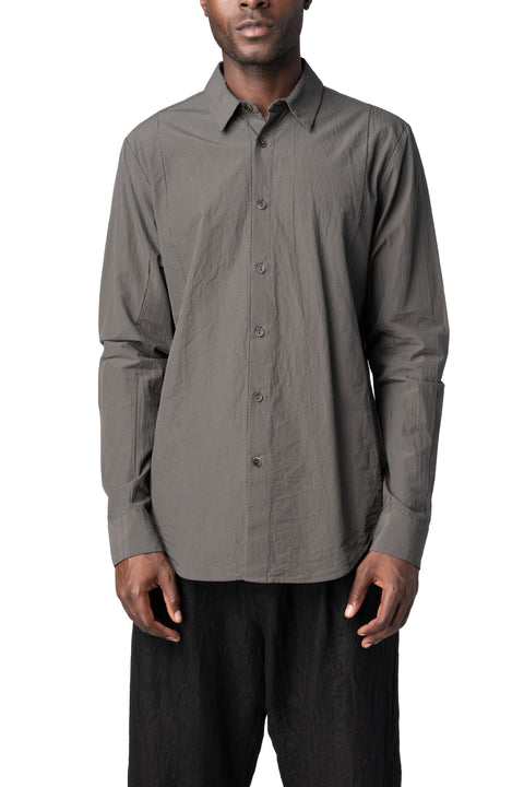 Forme D'Expression | AW26 - Slim sutured cotton shirt, Carbon US038