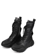 GALL | SS26 - High top laced vegan leather boots, 35B