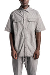 Gall | SS26 - Cargo Drifter Short Sleeve Shirt, Light Grey 07