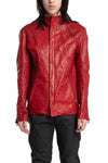 Incarnation | Scar stitch leather jacket, 11V-42097 Dirty Red