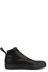Incarnation | Low front zip leather sneakers, 11V-71167