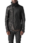Incarnation | AW26 - Horse leather high collar blouson, Black 11-41497S