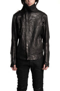 Isaac Sellam | SS26 - High Neck Lambskin Leather Jacket, IMPARABLE