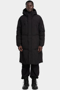 JG1 by Justin Gall | Long Hooded down parka, Black JG1_AW25-02