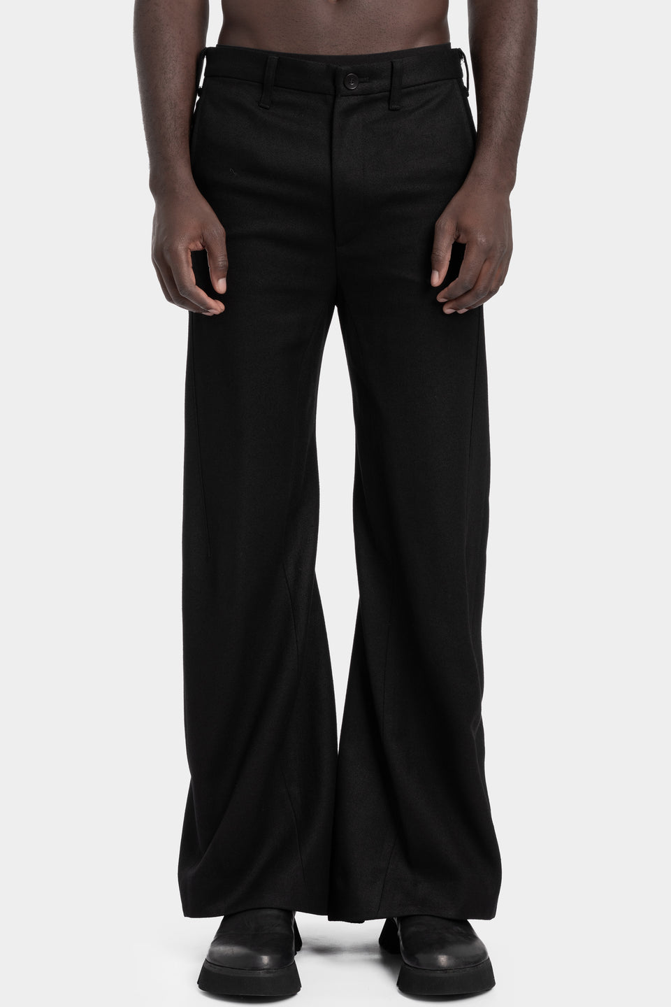 Flared suit pants