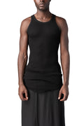 Julius_7 | AW26 - Ribbed long tank top, Black 957CUM7