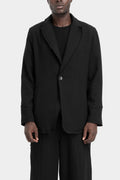 La Haine Inside Us | AW25 - Single button wool blend blazer M1146