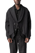 La Haine Inside Us | AW26 - Comfort padded textured cotton jacket, Black M1365