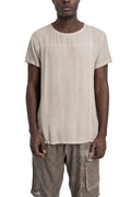 La Haine Inside Us | SS26 - Cold dyed viscose t-shirt, Sand M1225
