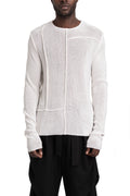 La Haine Inside Us | SS26 - Lightweight knit sweater, White M1266