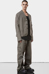 Thom Krom | SS25 - Crushed cotton blazer, Rock