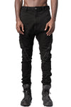 MD75 | AW26 - Stretch cotton dropped crotch pants, Black Basic MD13168