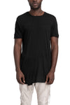 MD75 | SS26 - Super Lightweight Cotton Scar Stitch T-Shirt, Black MD13259