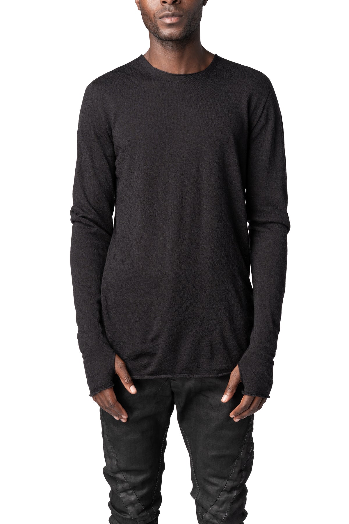 MD75 | AW26 - Fine gauge light wool crew neck sweater, MD13125