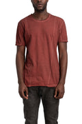 MD75 | SS26 - Lightweight Cotton Scar Stitch T-Shirt, Red Resin MD13253
