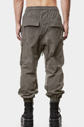 Cotton poplin cargo pants, Grey