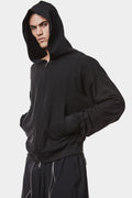 Hooded zip up sweater