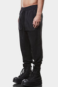 Patch pocket drawstring pants