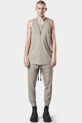 Thom/Krom | AW24 - Scar-stitch cotton tank , Beige