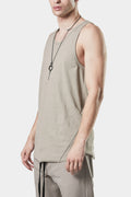 Thom/Krom | AW24 - Scar-stitch cotton tank , Beige