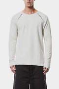 Raglan shoulder long sleeve tee, Light Grey