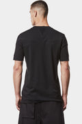 Mesh insert cotton t-shirt