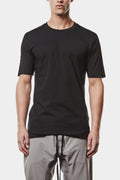 Scar-stitch cotton t-shirt, Black