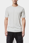 Scar-stitch cotton t-shirt, Light Grey