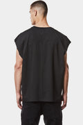 Oversized cotton tank, Black