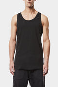 Piped seam tank top, Black