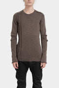 Masnada | AW25 - Patch knit sweater , Fango M35A05