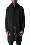 Masnada | AW26 - Hooded lambswool knit sweater, Black M37A03