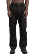 Masnada | SS26 - Large Leg Box Pleat Trousers, Black M3682