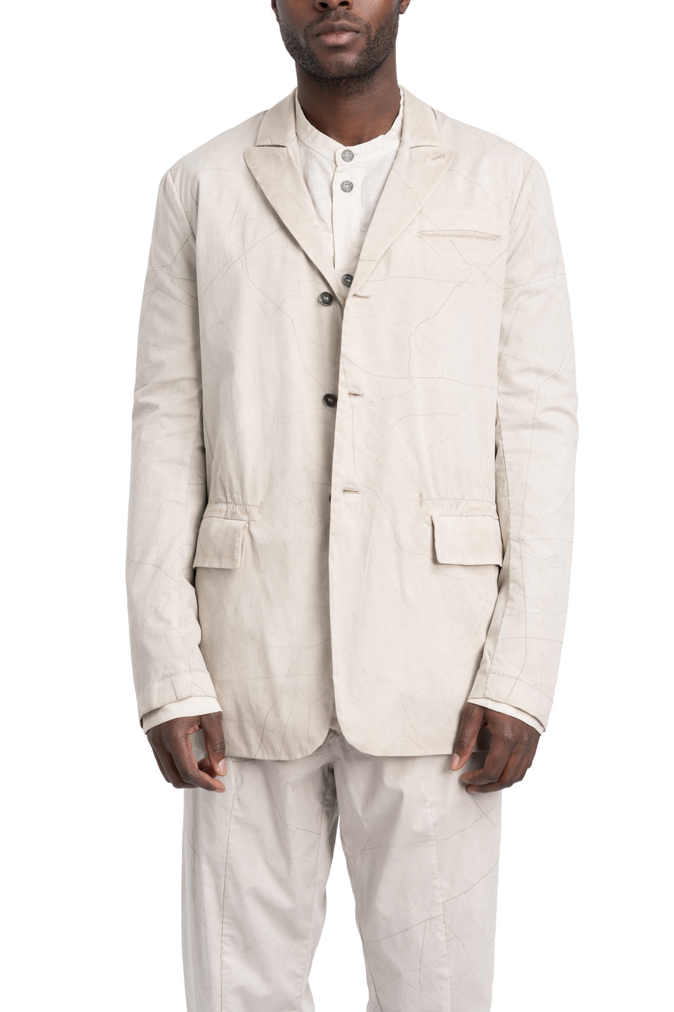 Single Back Vent Jacket, Off White