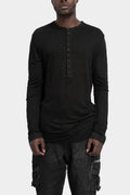 Never Enough | SS225 - Henley long sleeve linen t-shirt MTL019