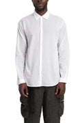 Never Enough | SS26 - Woven Cotton Shirt, White MSL009