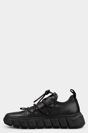 Puro | SS25 Low top laced leather sneakers - POWER HOUR