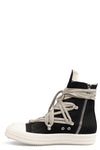 Rick Owens DRKSHDW | Megalace Ramones sneakers, DU01F4809 DOW1 911 Black / Milk