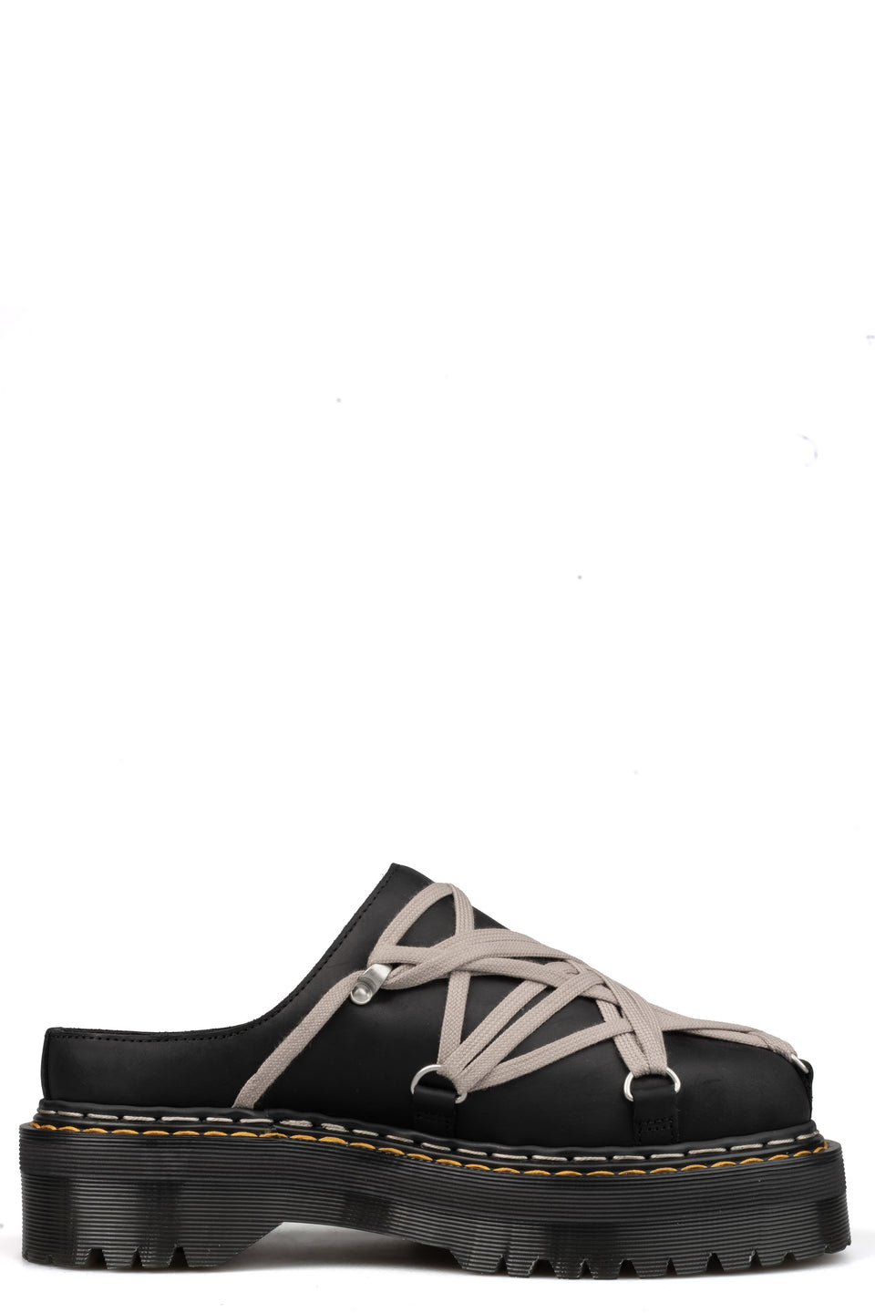 Quad sole Megalace nubuck mule