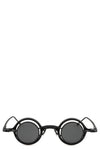 Rigards | Permanent - Round titanium clip-on sunglasses, Black RG1911TI
