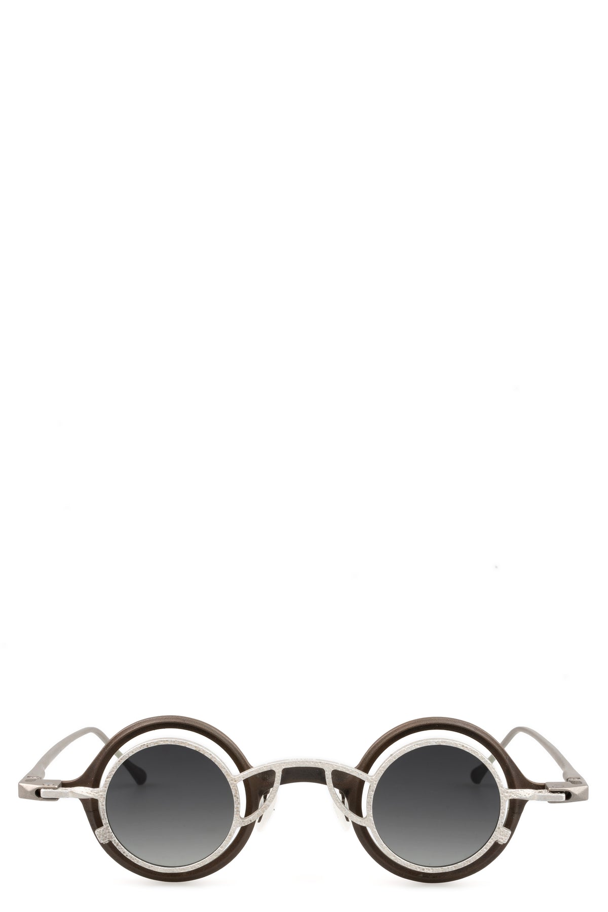 Rigards | Permanent - Round titanium clip-on sunglasses, Bronze RG1911TI