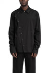 SAN263-1 | SS26 - Asymmetrical Panel Shirt, SS26-0504-BK
